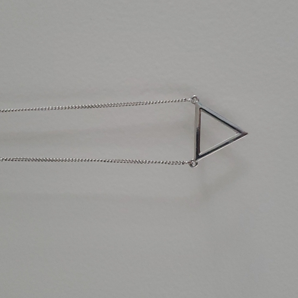 💫Free Add-on💫Silver Triangle Pendant Necklace